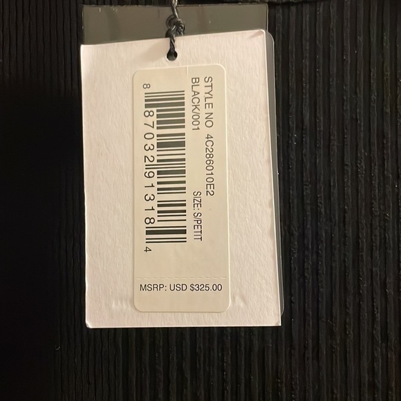 Alexander Wang T Black ribbed black cutout dress small NWT - Picture 8 of 10